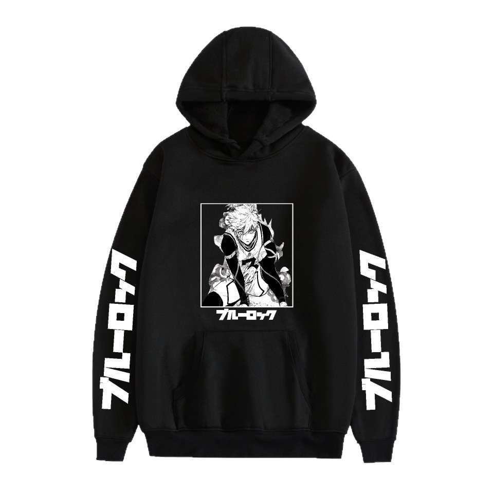 Anime Merchandise Hoodie - Hoodie Fleece Harajuku BLUE LOCK Clean