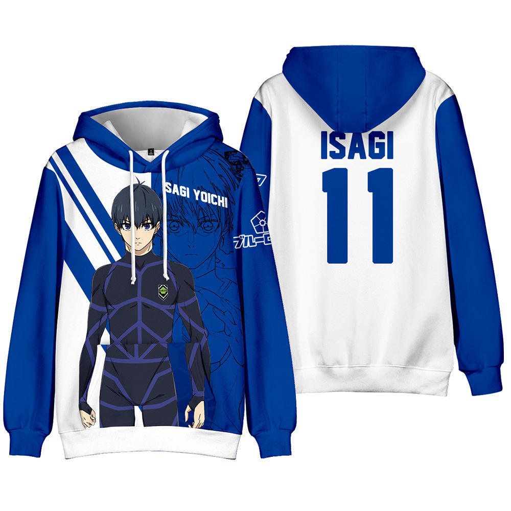 Anime Merchandise Hoodie - Merchandise anime BLUE LOCK baru, sweatshirt