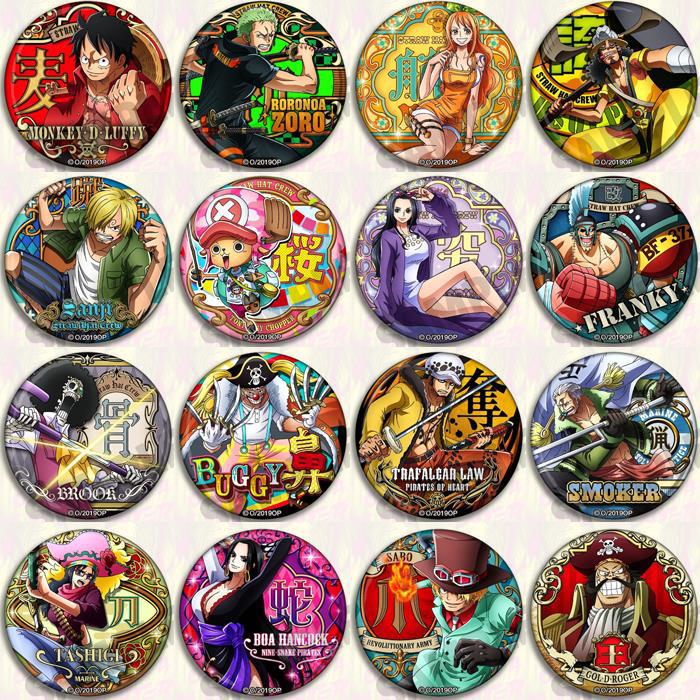 Zoro Anime Merchandise - Set Pin Lencana Anime One Piece