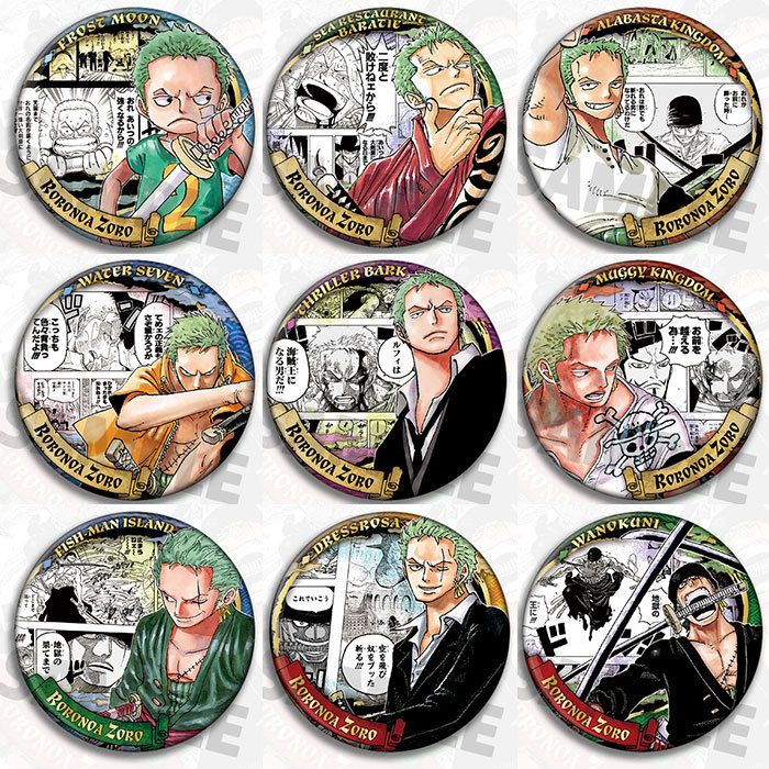 Zoro Anime Merchandise - Pin Bros Lencana Anime One Piece