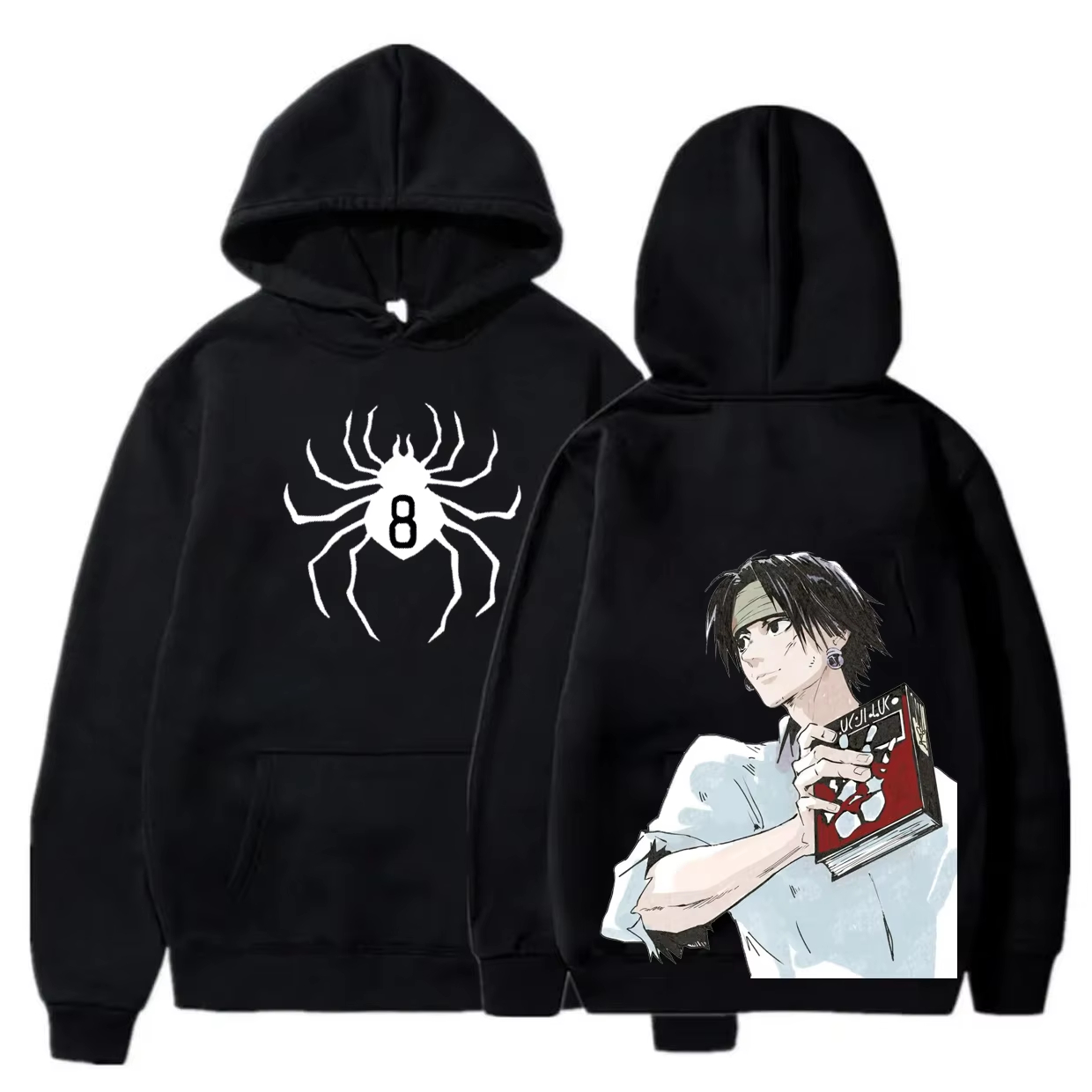Anime Merch Shopping - Hoodie Grafis Hunter X Hunter Chrollo