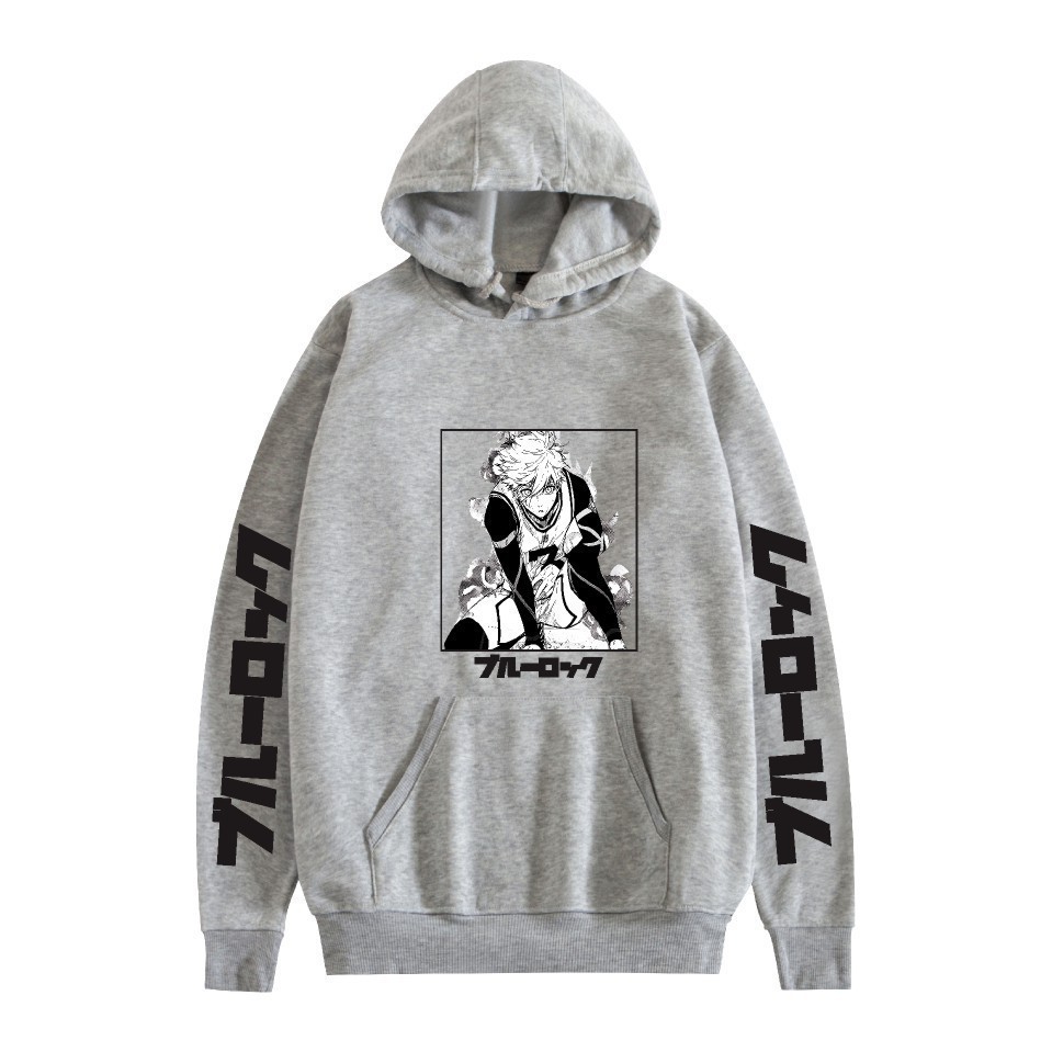 Hoodie Fleece Harajuku BLUE LO - Anime Merchandise Hoodie ulasan dan harga