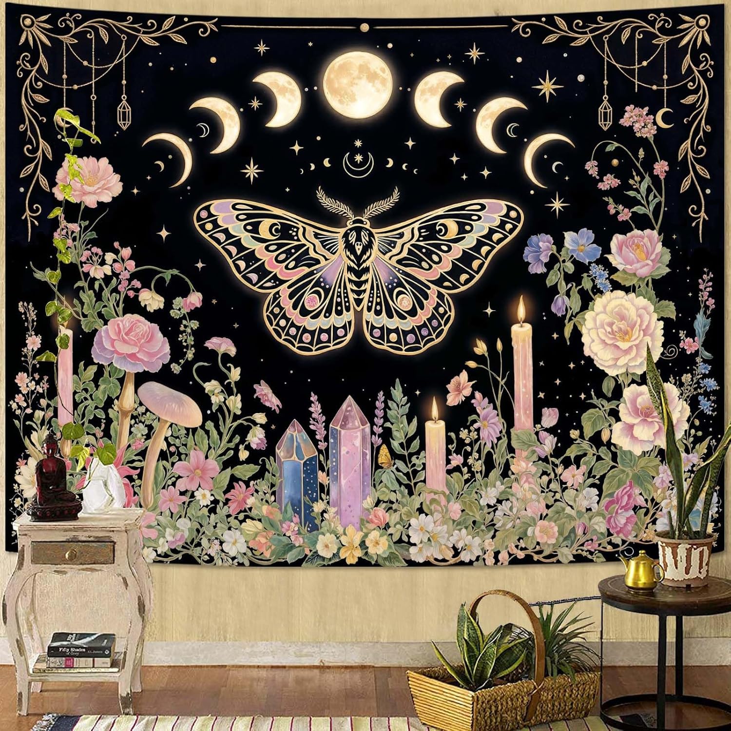 Permadani Kupu-kupu Hiasan Din - Wall Scroll Tapestry ulasan dan harga