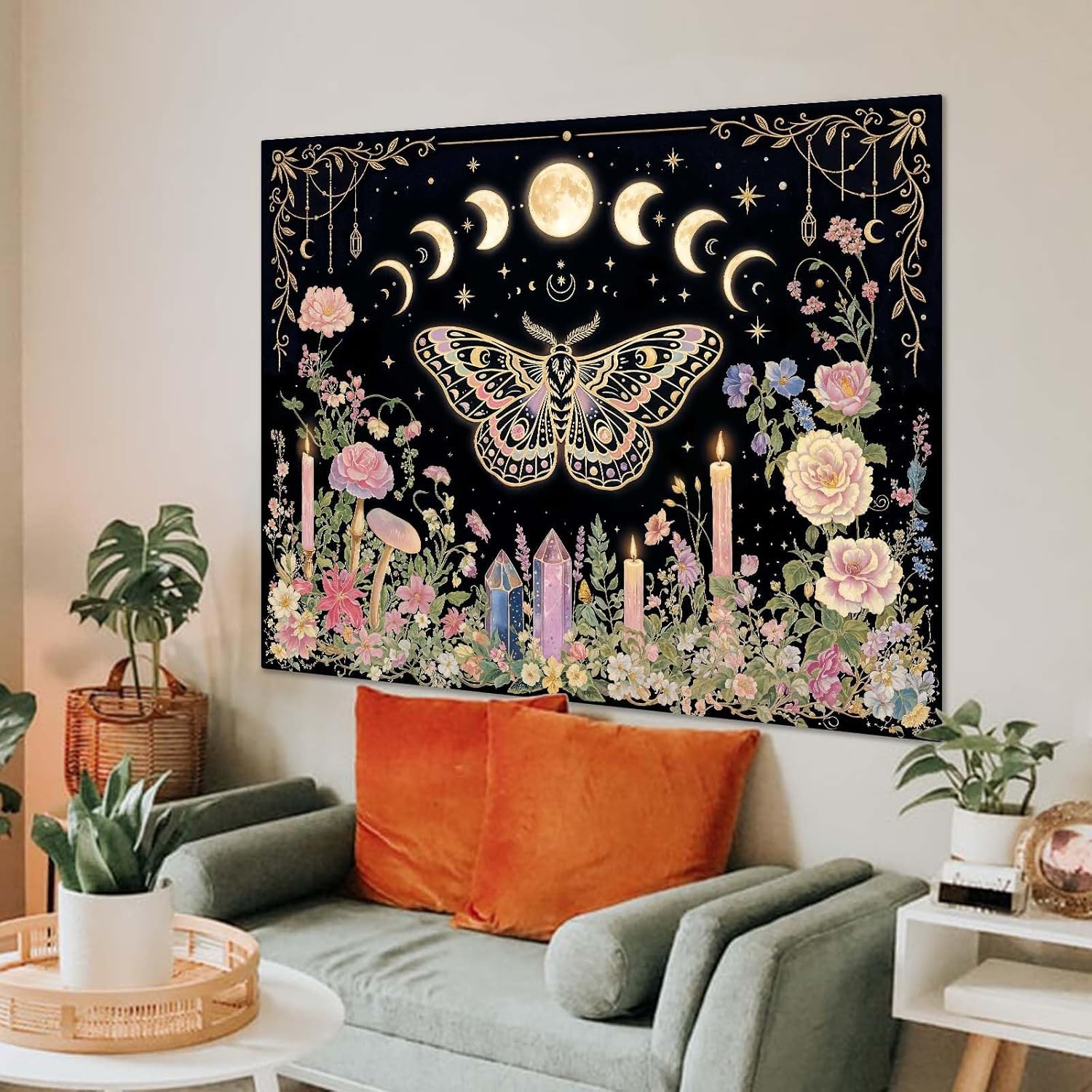 Permadani Kupu-kupu Hiasan Din - Wall Scroll Tapestry ulasan dan harga