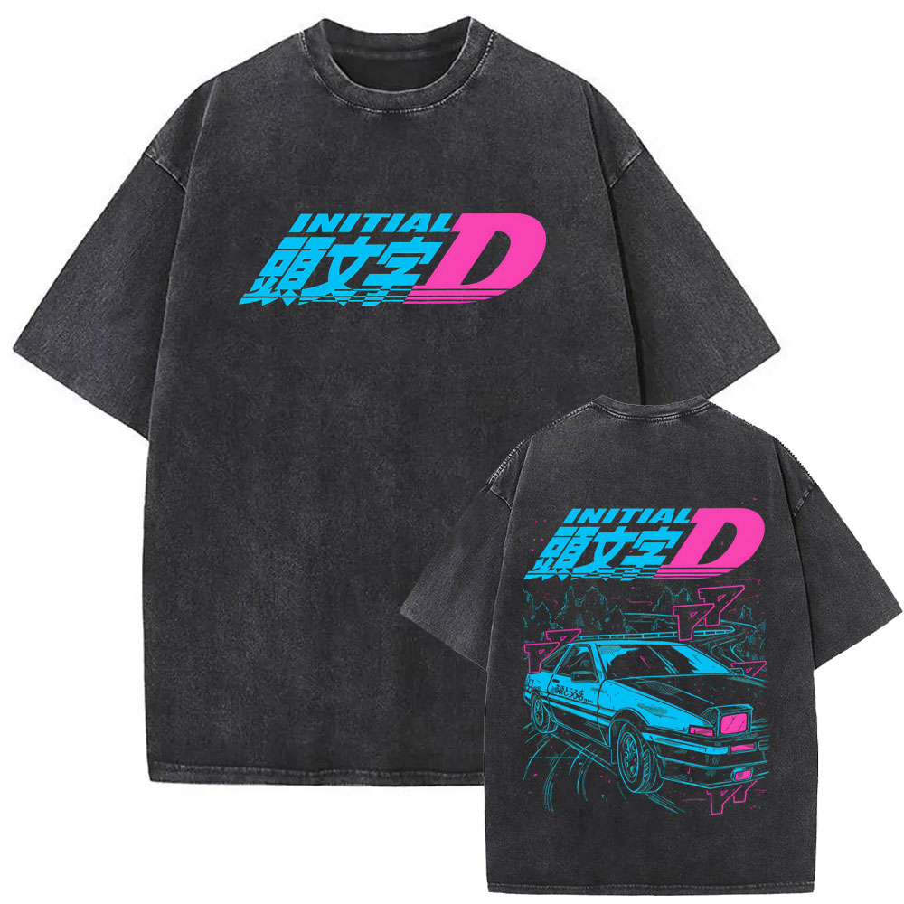 Kaos Vintage Anime Initial D D - Anime Merch Shopping ulasan dan harga