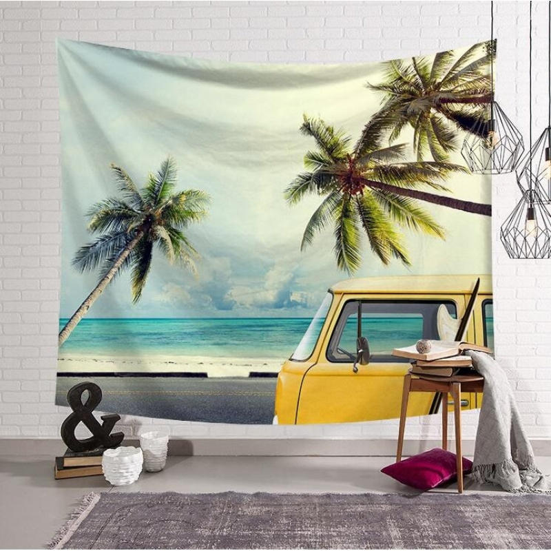 Permadani Pemandangan Santorin - Wall Scroll Tapestry ulasan dan harga