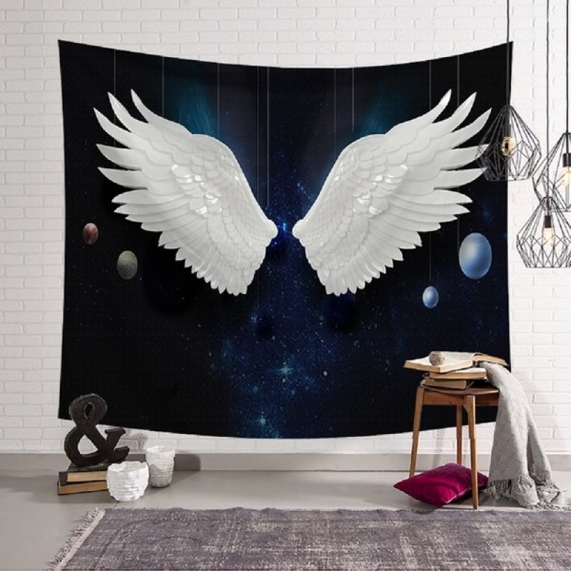 Permadani Pemandangan Santorin - Wall Scroll Tapestry ulasan dan harga