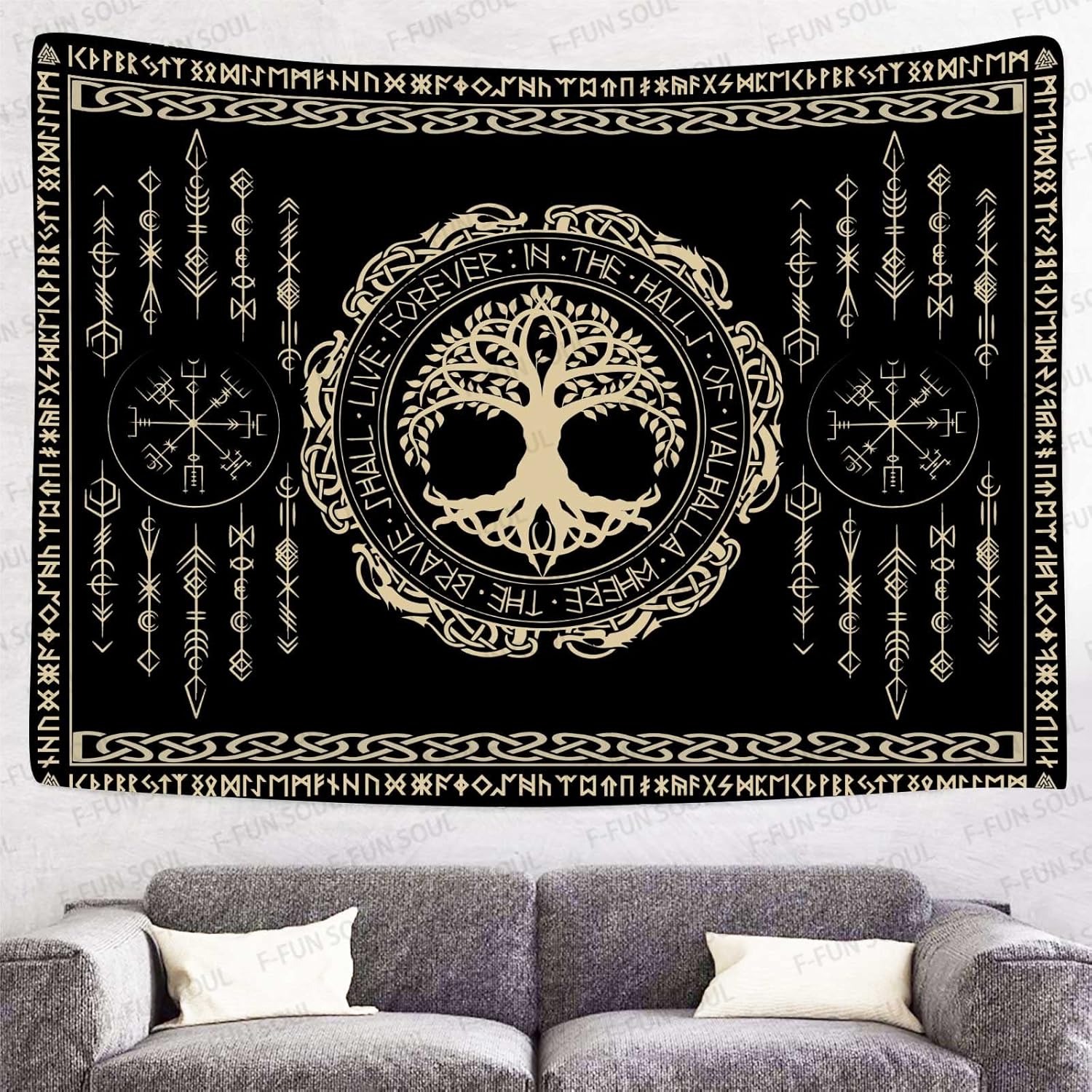 Tapestry Mitologi Norse Gaya I - Wall Scroll Tapestry ulasan dan harga
