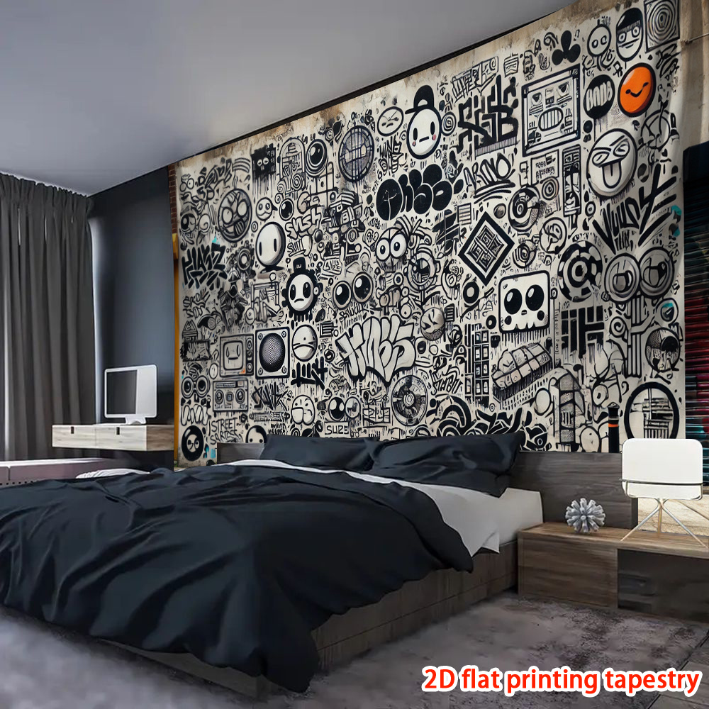 Tapestry Dinding Grafiti Trend - Wall Scroll Tapestry ulasan dan harga