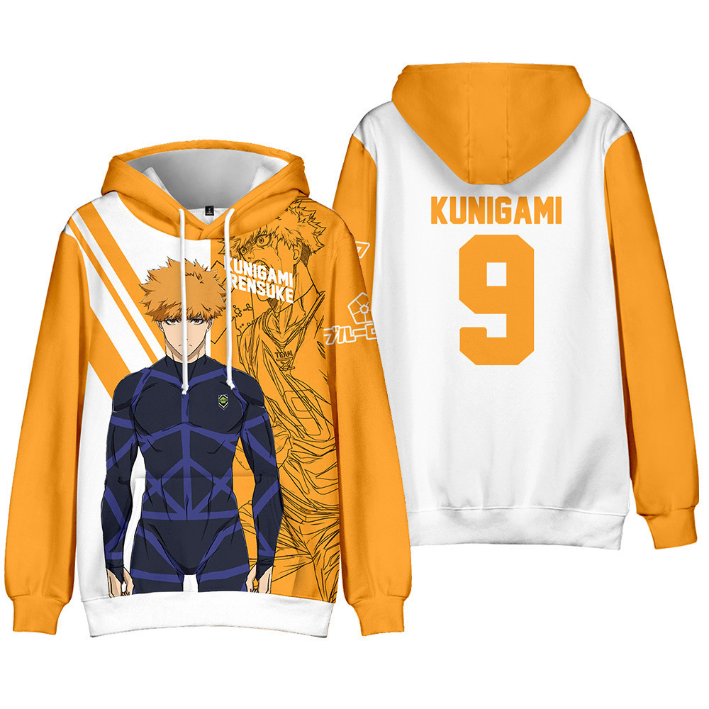 Merchandise anime BLUE LOCK ba - Anime Merchandise Hoodie ulasan dan harga