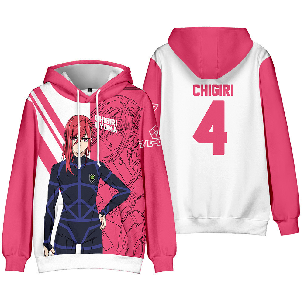 Merchandise anime BLUE LOCK ba - Anime Merchandise Hoodie ulasan dan harga